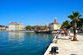 harbor pier in the historic part of the city, Split, Croatia. 2023