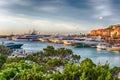 Harbor of Porto Cervo, heart of Costa Smeralda, Sardinia, Italy Royalty Free Stock Photo