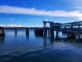 Puget Sound ferry harbor in Bremerton, Washington Royalty Free Stock Photo