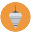 Harbor Pulley Isolated Vector Icon for Construction Royalty Free Stock Photo