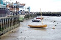 Harbor quay at low tide, Bridlington, Yorkshire, UK