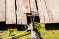 Harbor quayside with rusted bollard rope Royalty Free Stock Photo