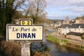 The harbor on the Rance river in Dinan, France Royalty Free Stock Photo