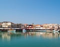 Harbor in Rethymnon Royalty Free Stock Photo