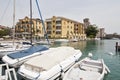 Harbor of Sirmione Royalty Free Stock Photo