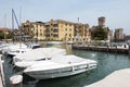 Harbor of Sirmione Royalty Free Stock Photo