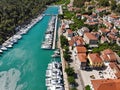 Harbor in Skradin, Croatia Royalty Free Stock Photo