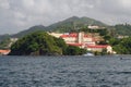 Harbor St. George`s Inner and main hospital. Grenada Royalty Free Stock Photo