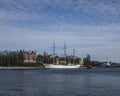 The harbor, Stockholm, Sweden. Royalty Free Stock Photo