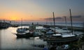 Harbor at sunset in Kyrenia-Girne