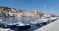 Harbor of Sutivan, in front of the church Sveti Ivan Royalty Free Stock Photo