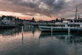 Harbor view from next to the train station in beautiful Luzern Lucerne Switzerland.