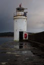 A cold stormy winters sunrise over Loch Fyne Royalty Free Stock Photo