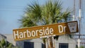 Harborside Drive in the historic district of Galveston - GALVESTON, UNITED STATES - NOVEMBER 03, 2022