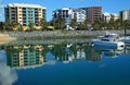 Waterside apartments Royalty Free Stock Photo