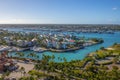 Harborside Villas aerial view, Bahamas Royalty Free Stock Photo