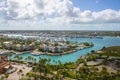 Harborside Villas aerial view, Bahamas Royalty Free Stock Photo