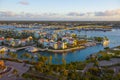 Harborside Villas aerial view, Bahamas Royalty Free Stock Photo