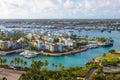 Harborside Villas aerial view, Nassau, Bahamas Royalty Free Stock Photo