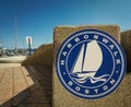 Harborwalk, circular Boston Sign