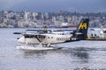 Harbour Air Seaplanes is a scheduled floatplane service, tour and charter airline based in Richmond, British Columbia. Vancouver. Royalty Free Stock Photo