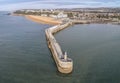 The Harbour Arm from the air, Folkestone Royalty Free Stock Photo