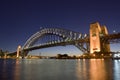 Harbour Bridge - Night Skyline Royalty Free Stock Photo