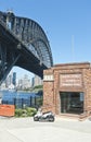 Harbour bridge and pool entrance