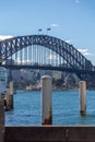 The Harbour Bridge in Sydney, view the coast