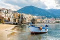 Harbour of Cefalu. Sicily, Italy Royalty Free Stock Photo