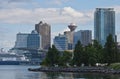 Harbour Center and Canada Place Vancouver Royalty Free Stock Photo