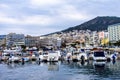 The harbour in the city Kavala, Greece