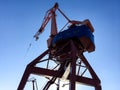 Harbour crane on the dock Royalty Free Stock Photo