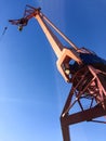 Harbour crane on the dock Royalty Free Stock Photo