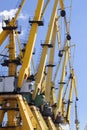 Harbour cranes Royalty Free Stock Photo