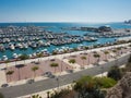 Harbour in El Campello, Spain, seen from above