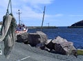 Harbour entrance fishing village Petty Harbour Maddox Cove Royalty Free Stock Photo