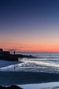 Harbour Entrance at twilight, St. Ives, Cornwall, UK Royalty Free Stock Photo