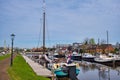 The harbour of Zoutkamp, the Netherlands Royalty Free Stock Photo