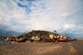 Harbour in Hastings, UK.