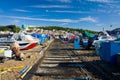 Harbour in Hastings, UK. Royalty Free Stock Photo