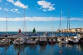 Piran Harbour in Slovenia Royalty Free Stock Photo