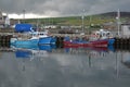 Harbour and inshore fishing fleet in Kirkwall, Mainland island, Orkney Scotland