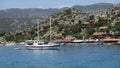 Harbour of Kalekoy and Simena Castle Near Kekova Island in Turkey