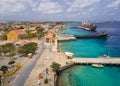 Harbour of Kralendijk on Bonaire Island Royalty Free Stock Photo