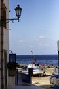 View on sea from Levanzo island. Egadi. Sicily. Italy Royalty Free Stock Photo