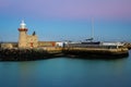 Harbour lighthouse at night. Howth. Dublin. Ireland Royalty Free Stock Photo