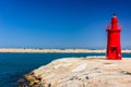 Harbour lighthouse. Trani. Apulia. Italy