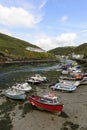 Harbour at low tide, Boscastle, Cornwall Royalty Free Stock Photo