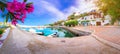 Harbour in Makri Gialos village in southern Crete, Greece